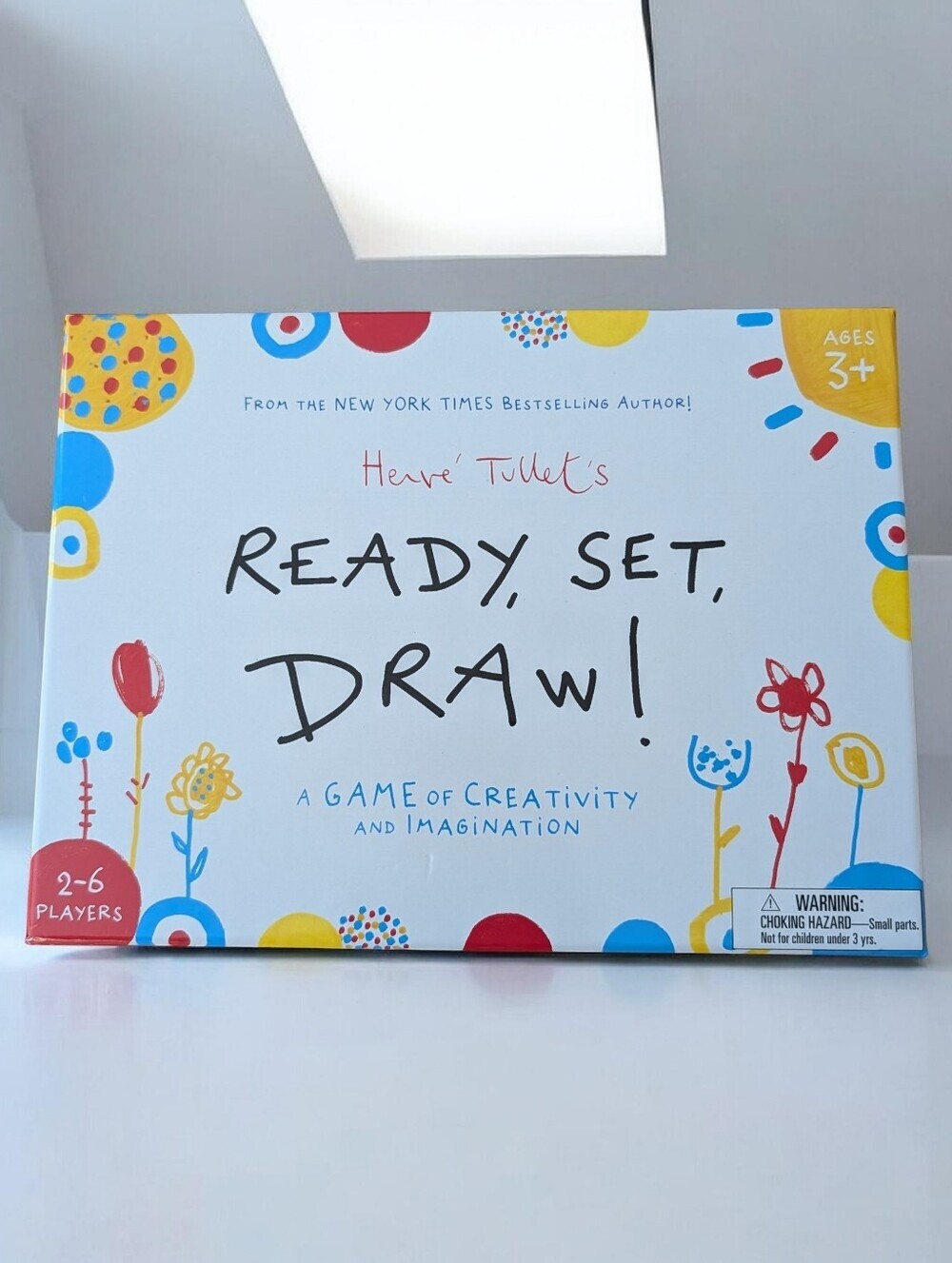 NWT Herve Tullet Ready, Set, Draw! Kids Drawing Game - White Age ,3+